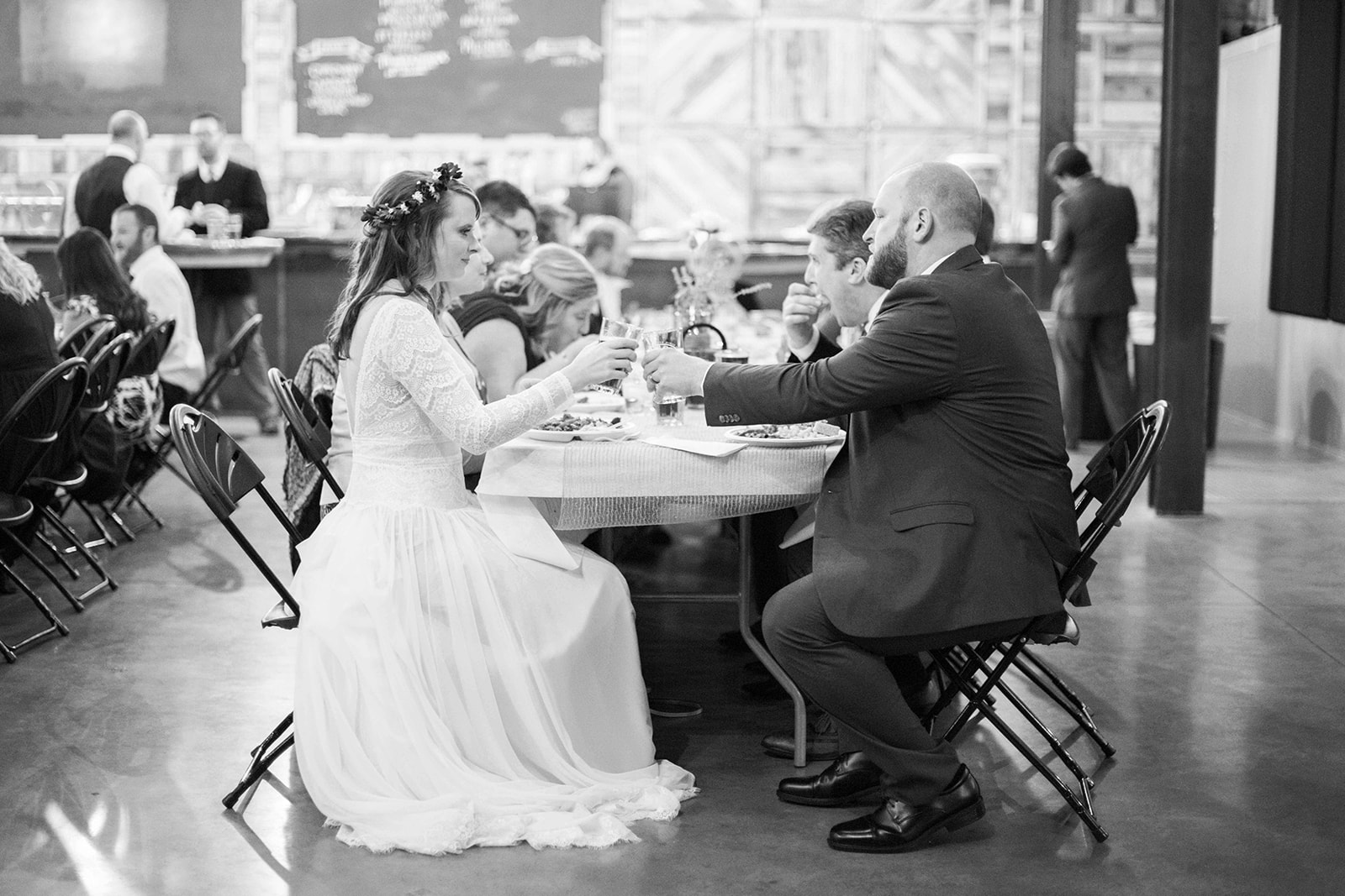 Couple cheers