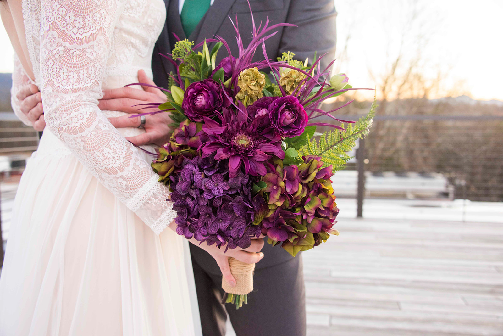 purple flower bouquet