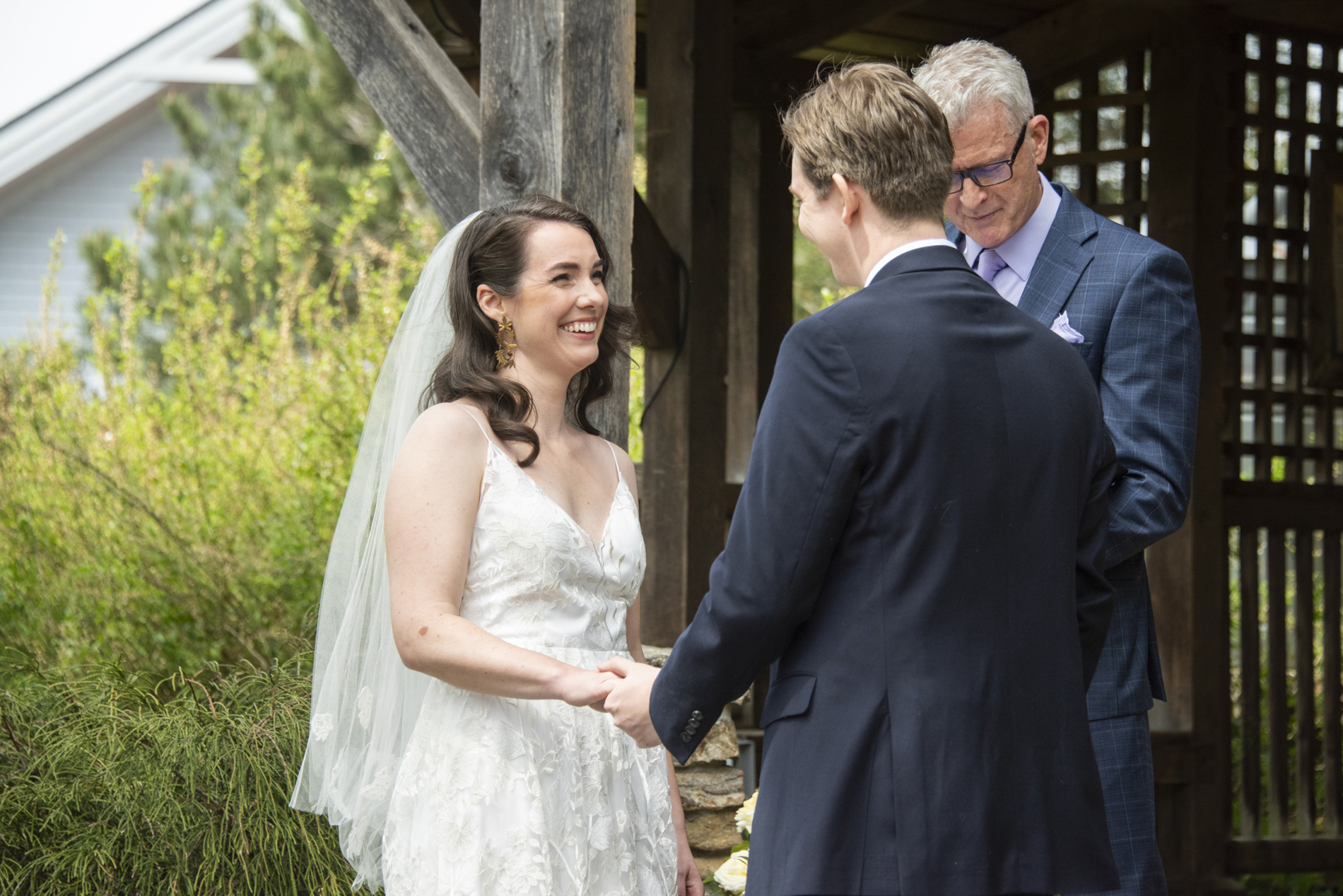 Couple at alter