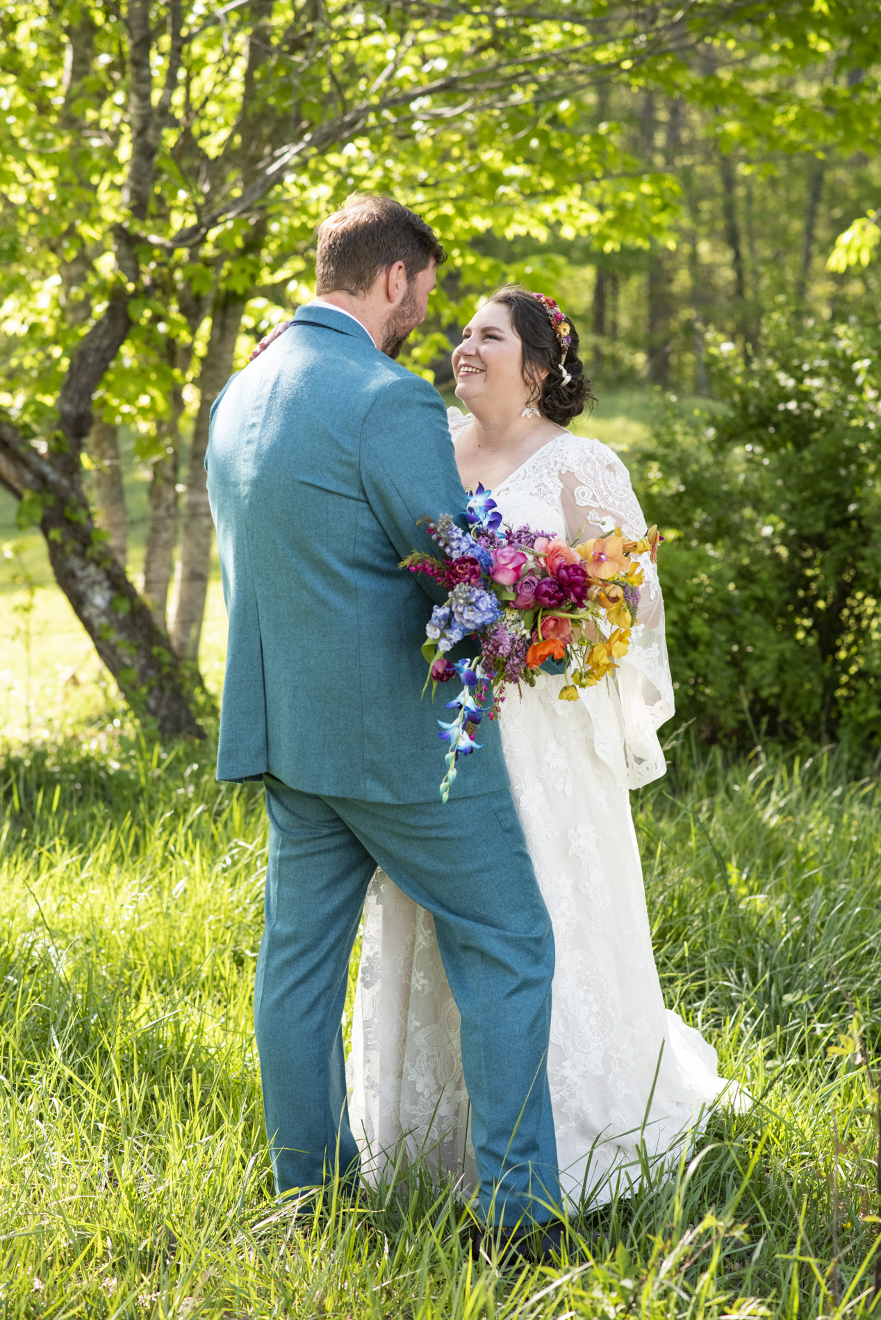 Couple laughing