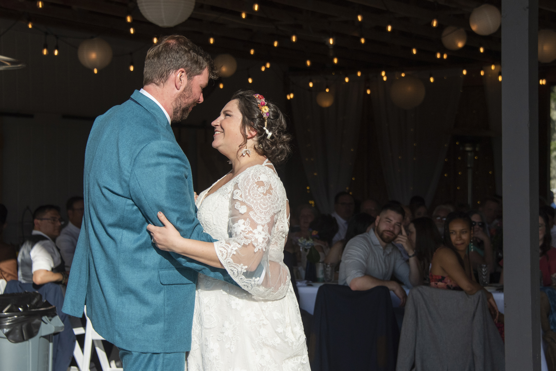 Couple first dance at Emerald Ridge Farm