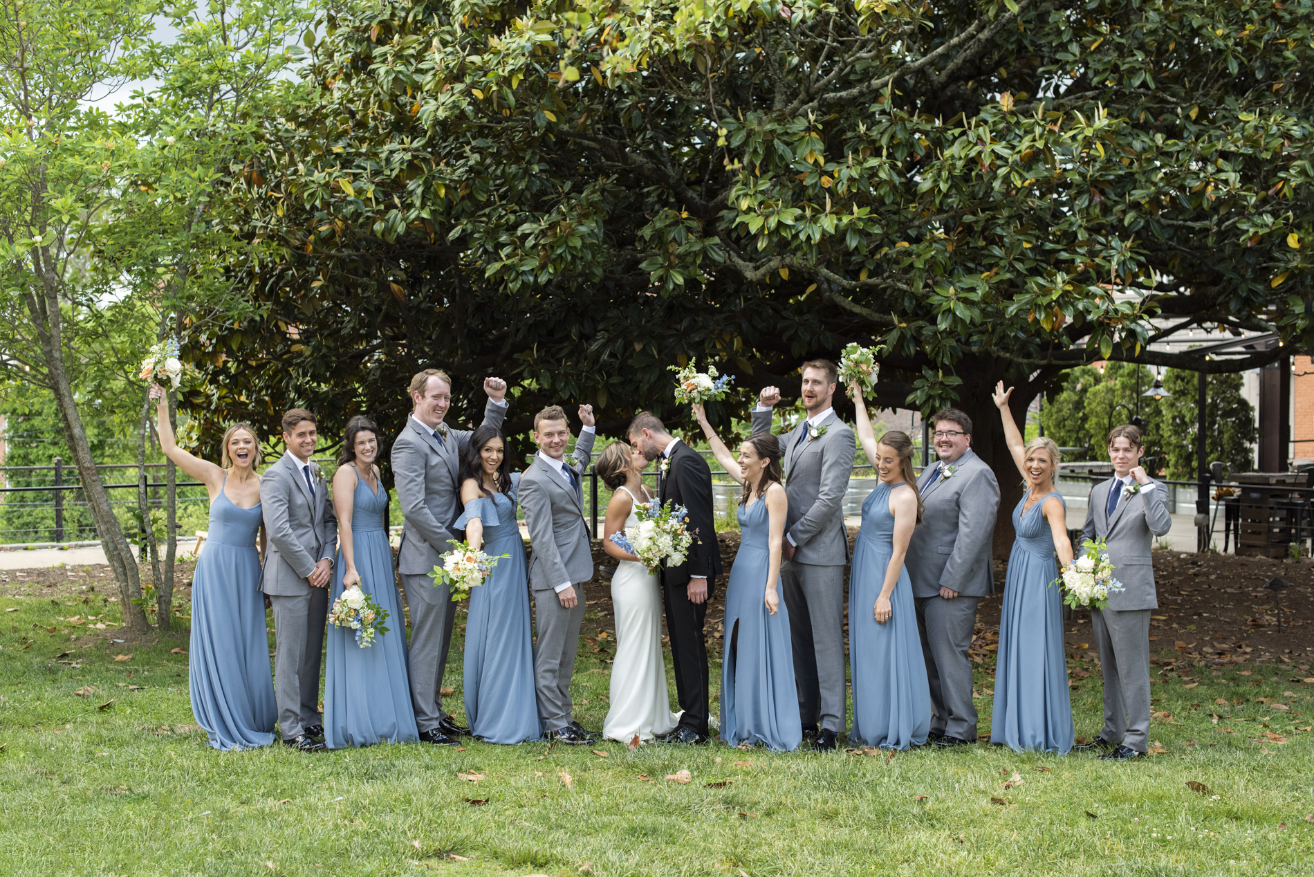 Wedding party at Century Room on the Park