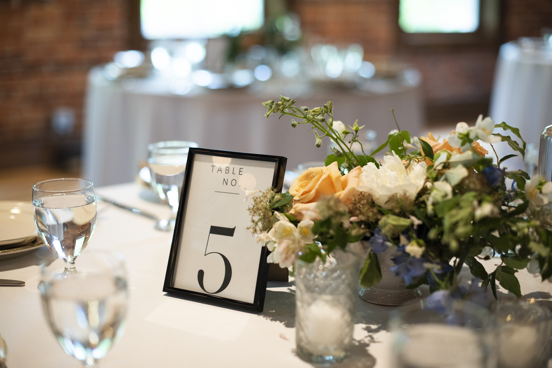 Wedding reception table