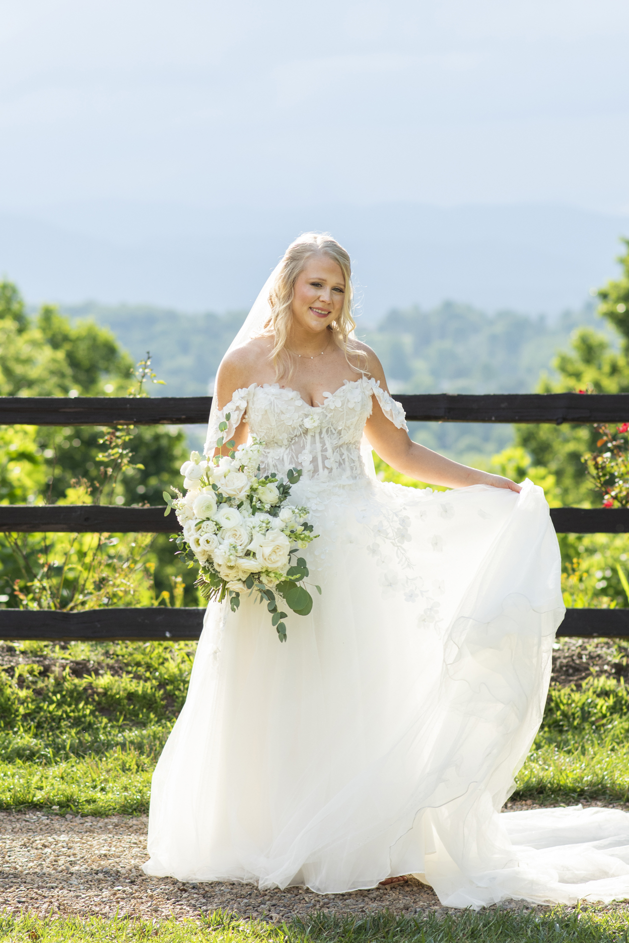 Bridal portrait at Crest Center and Pavilion wedding