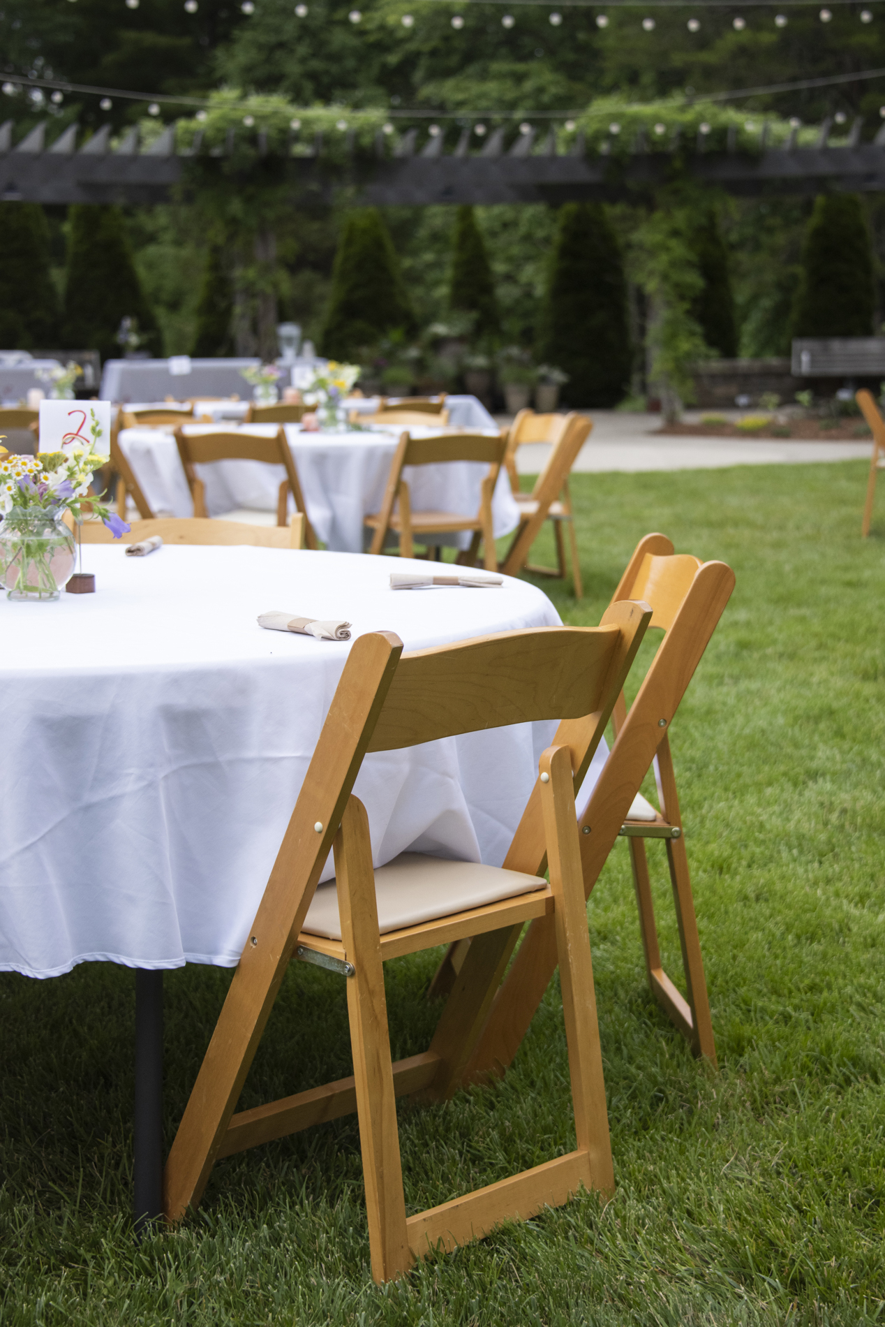 Wedding reception table details