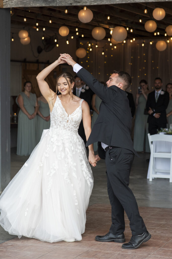 Couple first dance