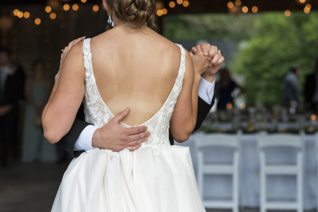 Couple first dance