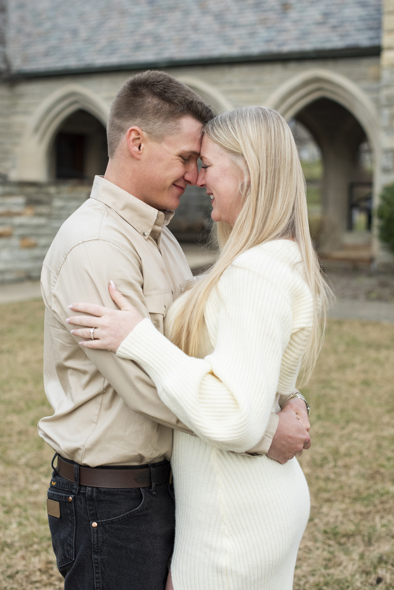 Couple snuggling by waynesville nc photographer