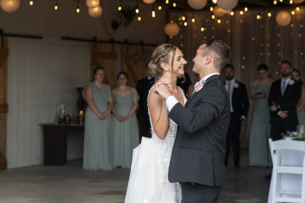 Couple first dance