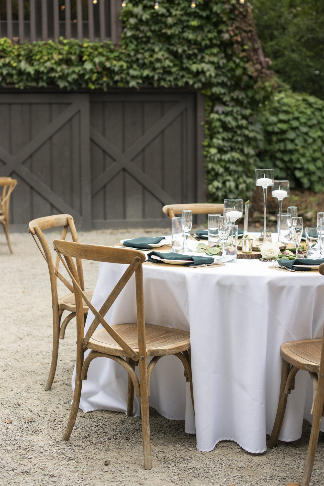 Reception table in autumn