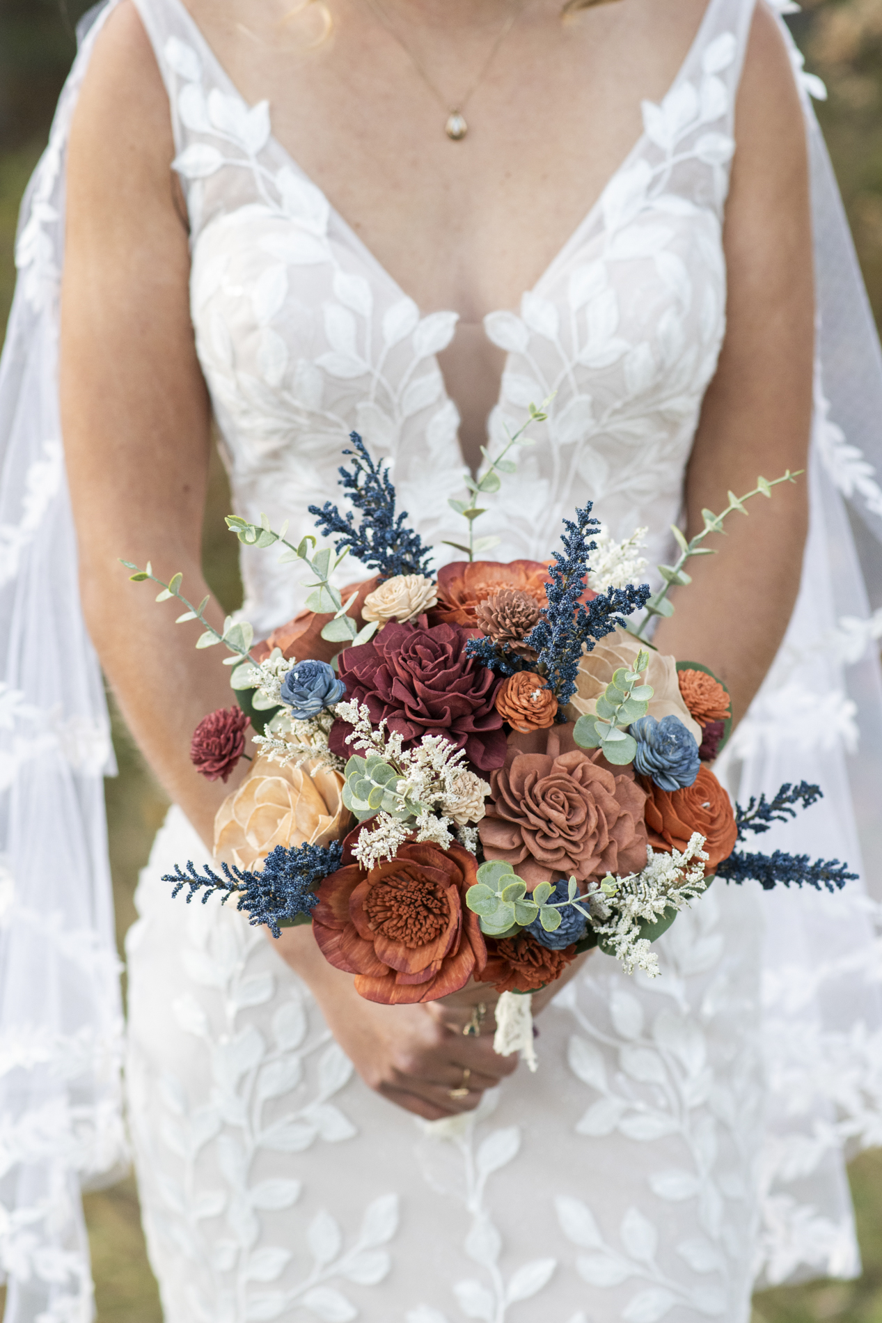 wedding flower bouquet for asheville elopement