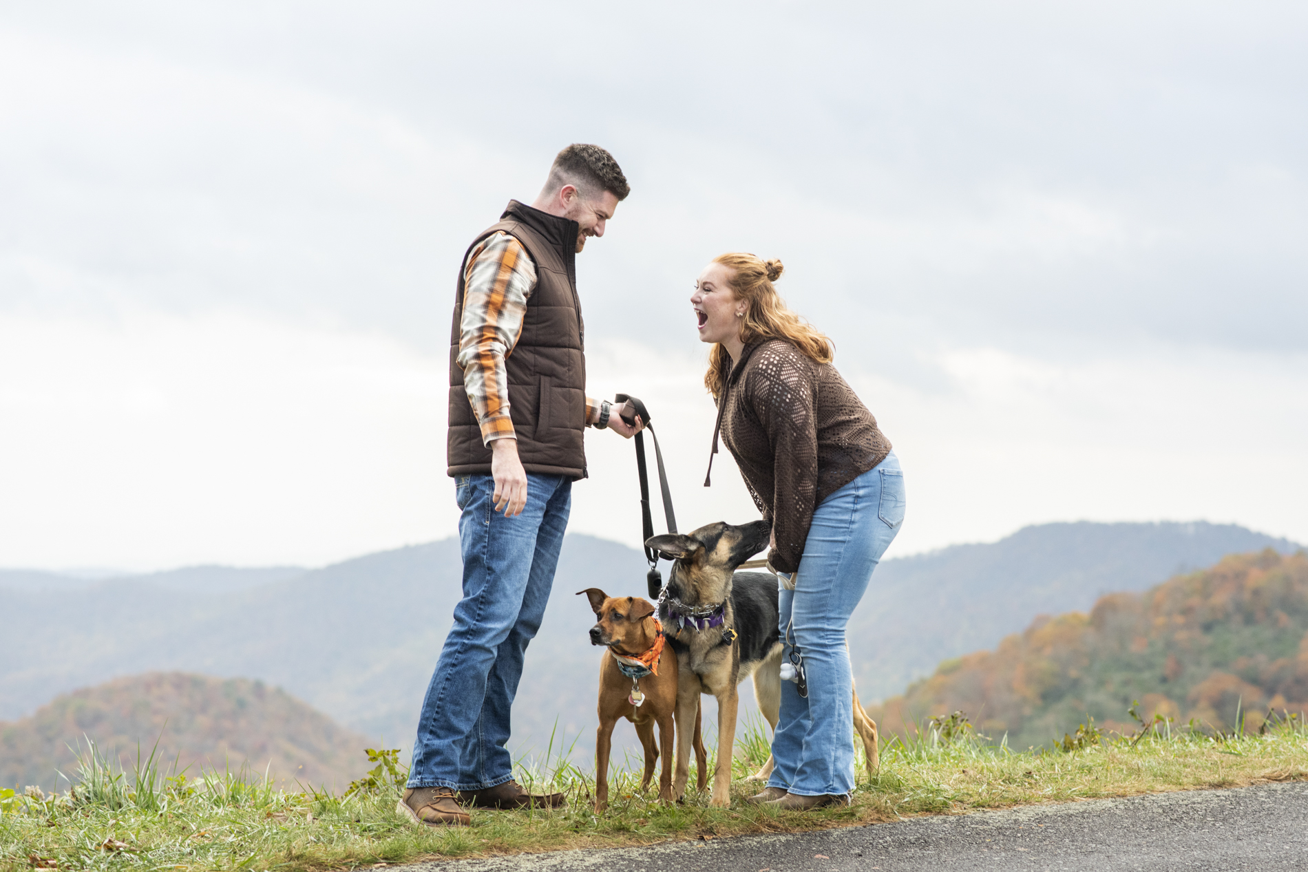 Blue Ridge Parkway Engagement in best places to propose in NC