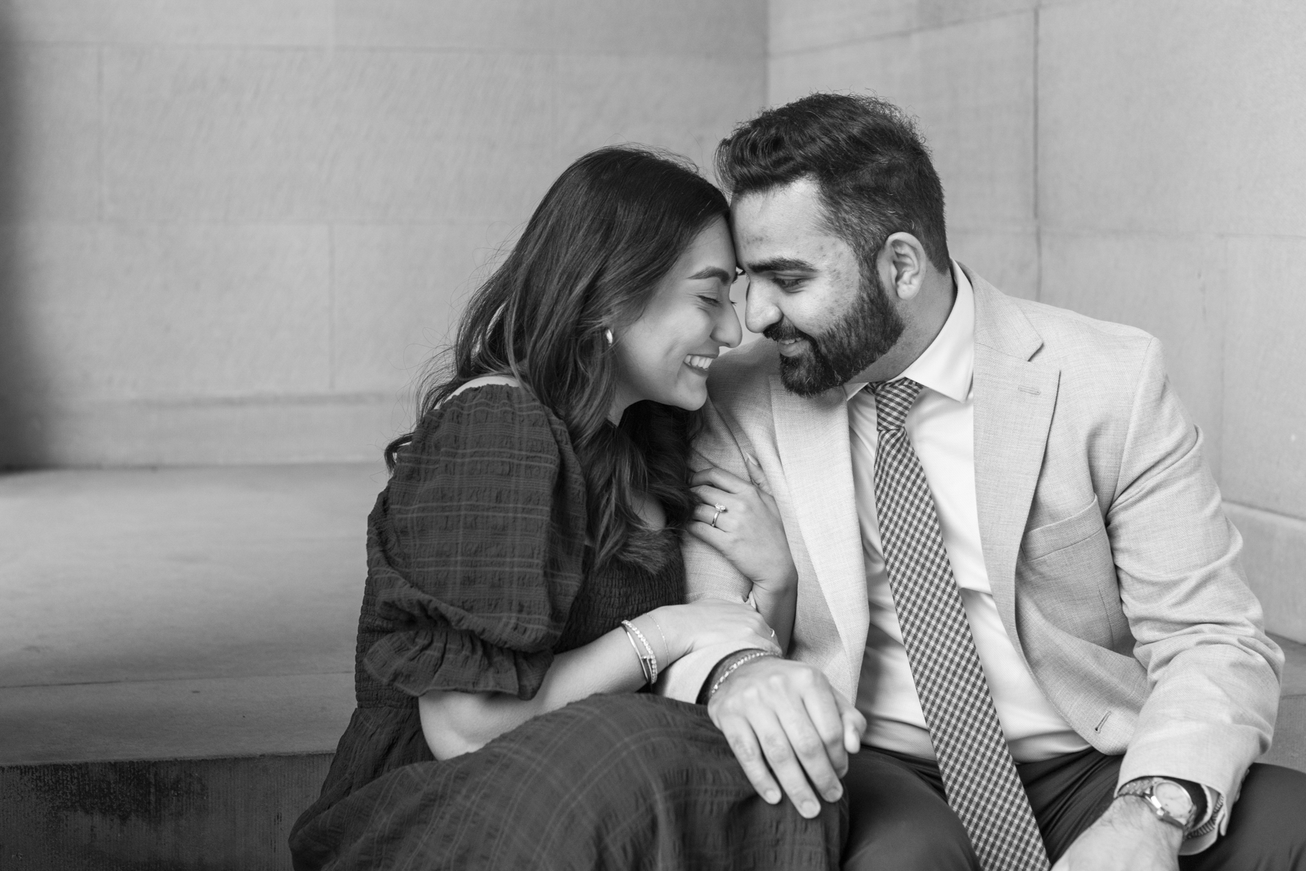 Biltmore Estate couple snuggling