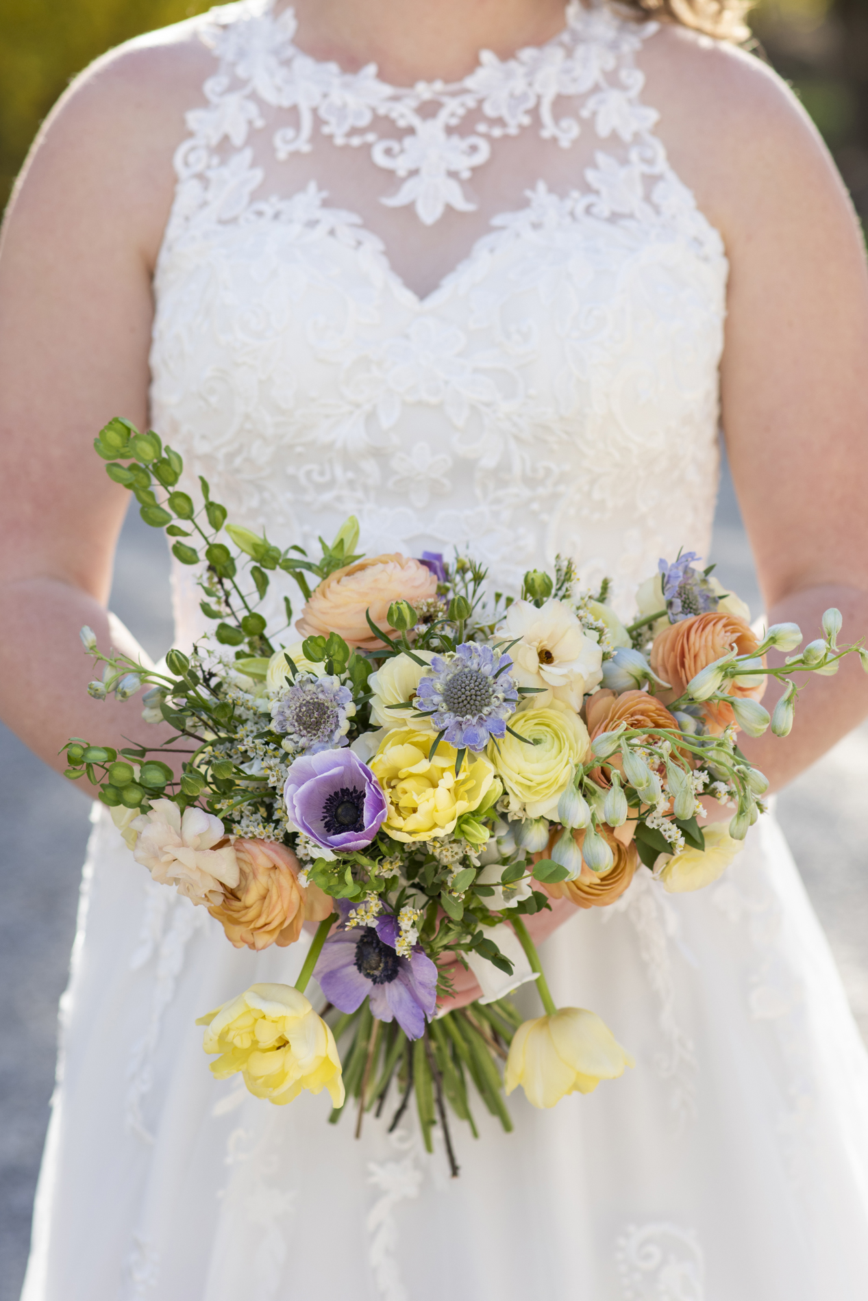 Spring bridal bouquet