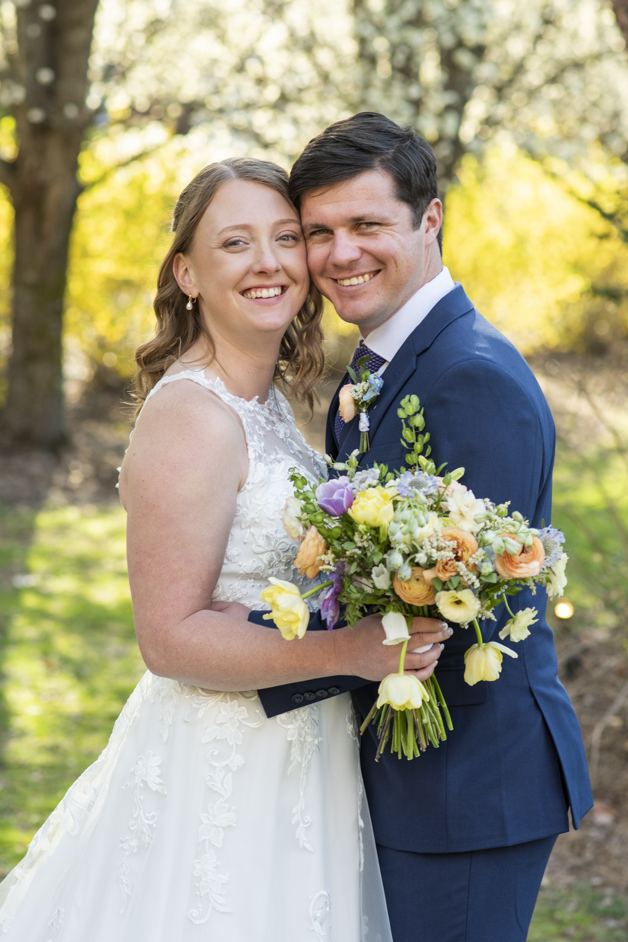 Couple's wedding portrait