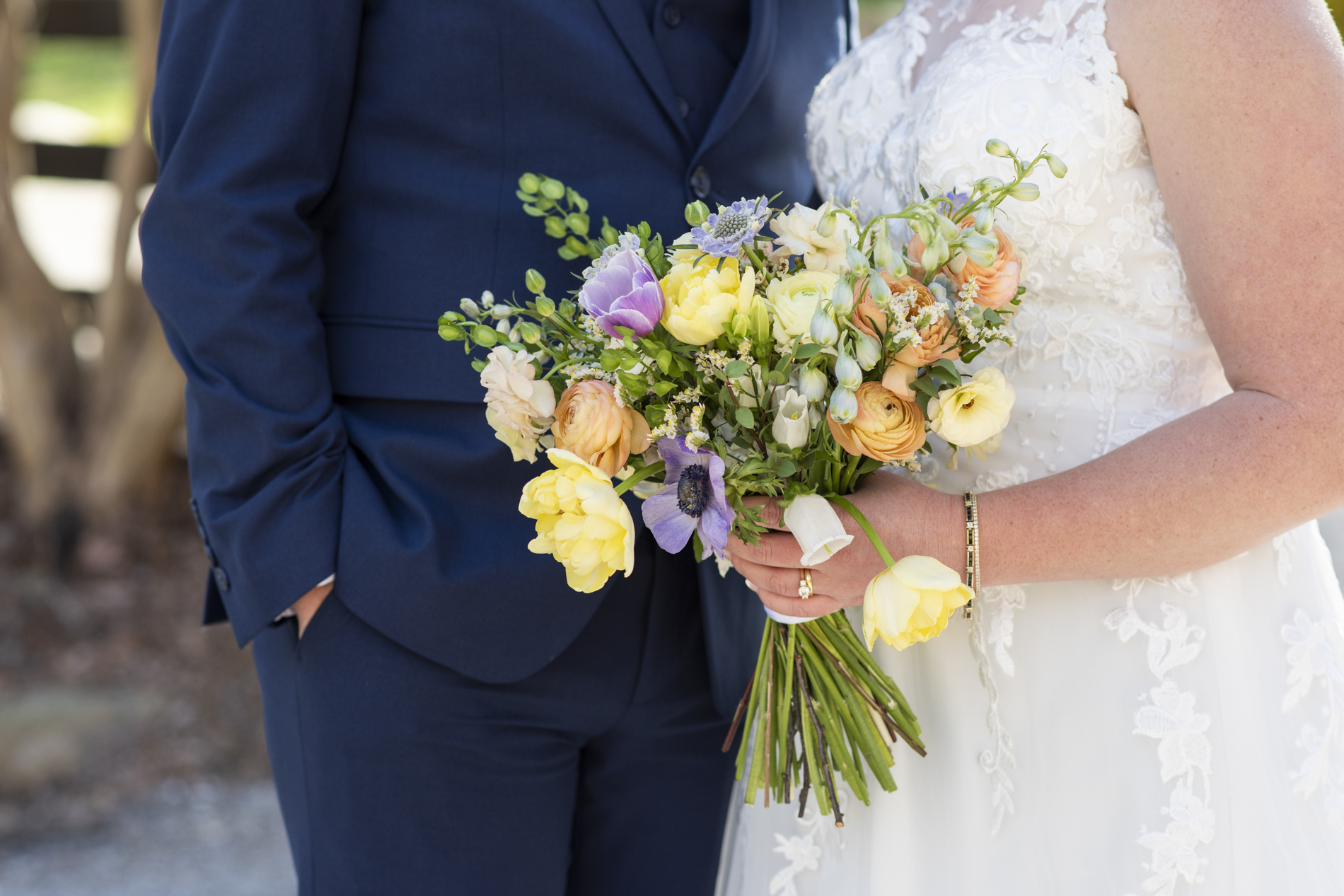 Spring bridal bouquet