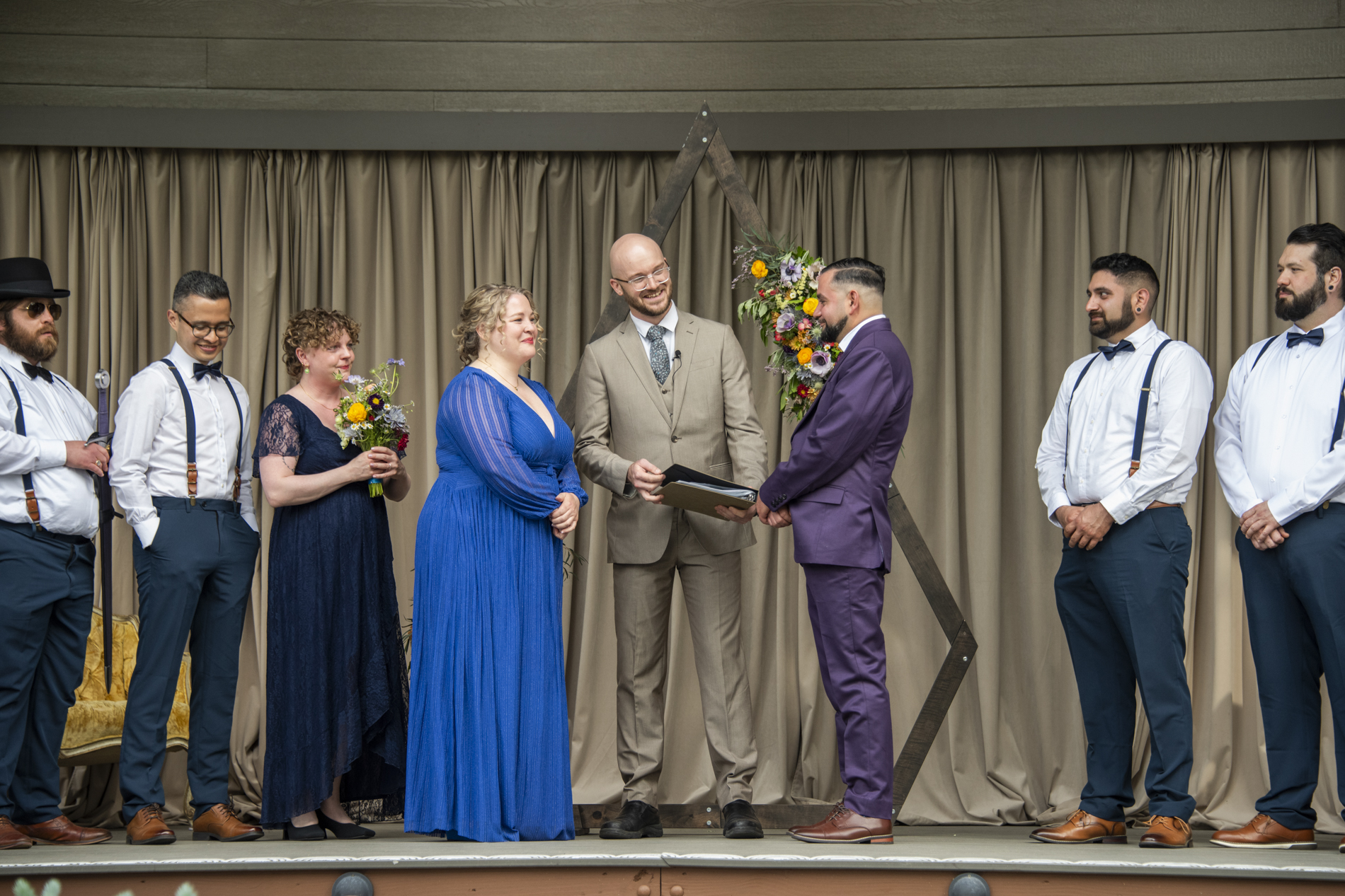 Wedding ceremony at Haiku Asheville