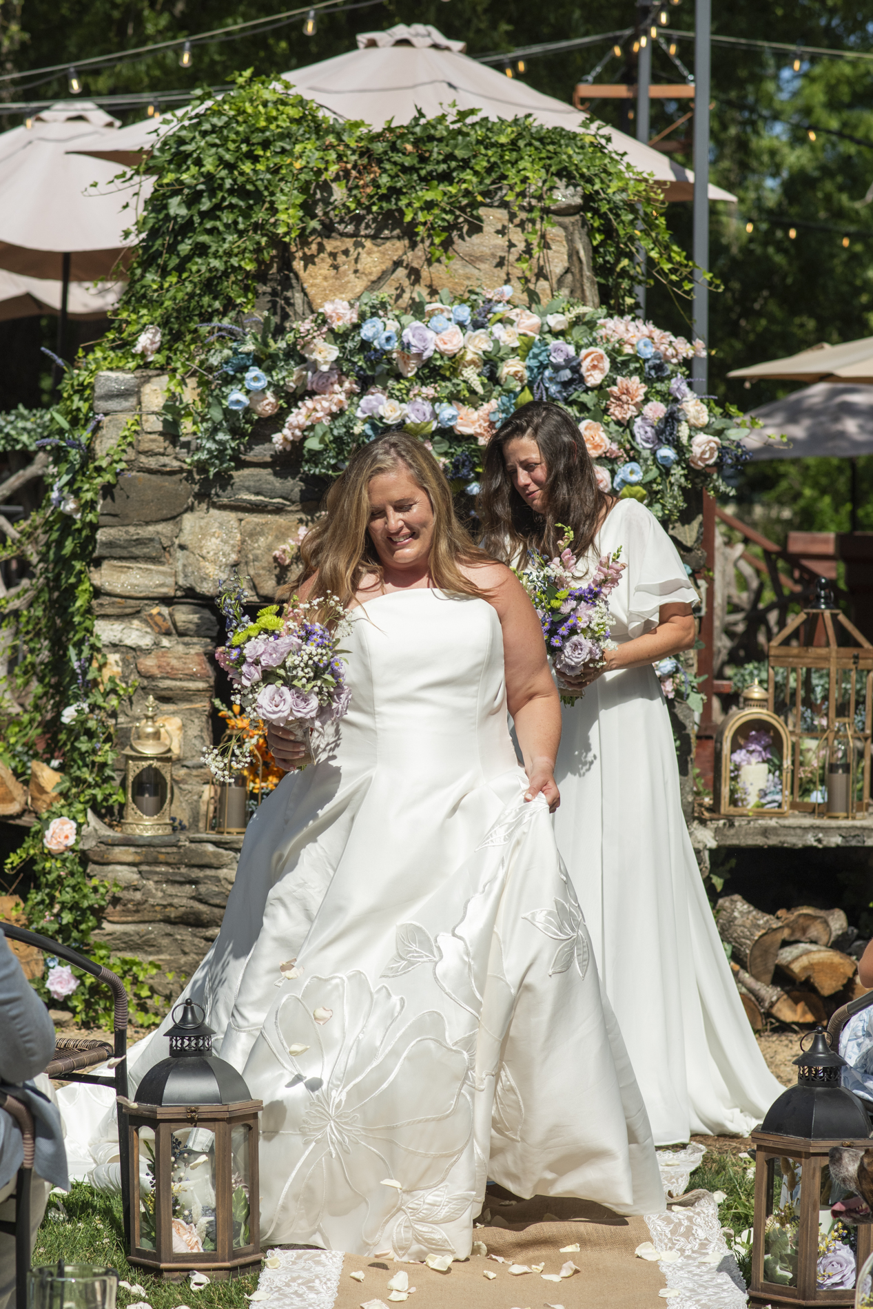 Ceremony at NuWray Hotel wedding LGBTQ