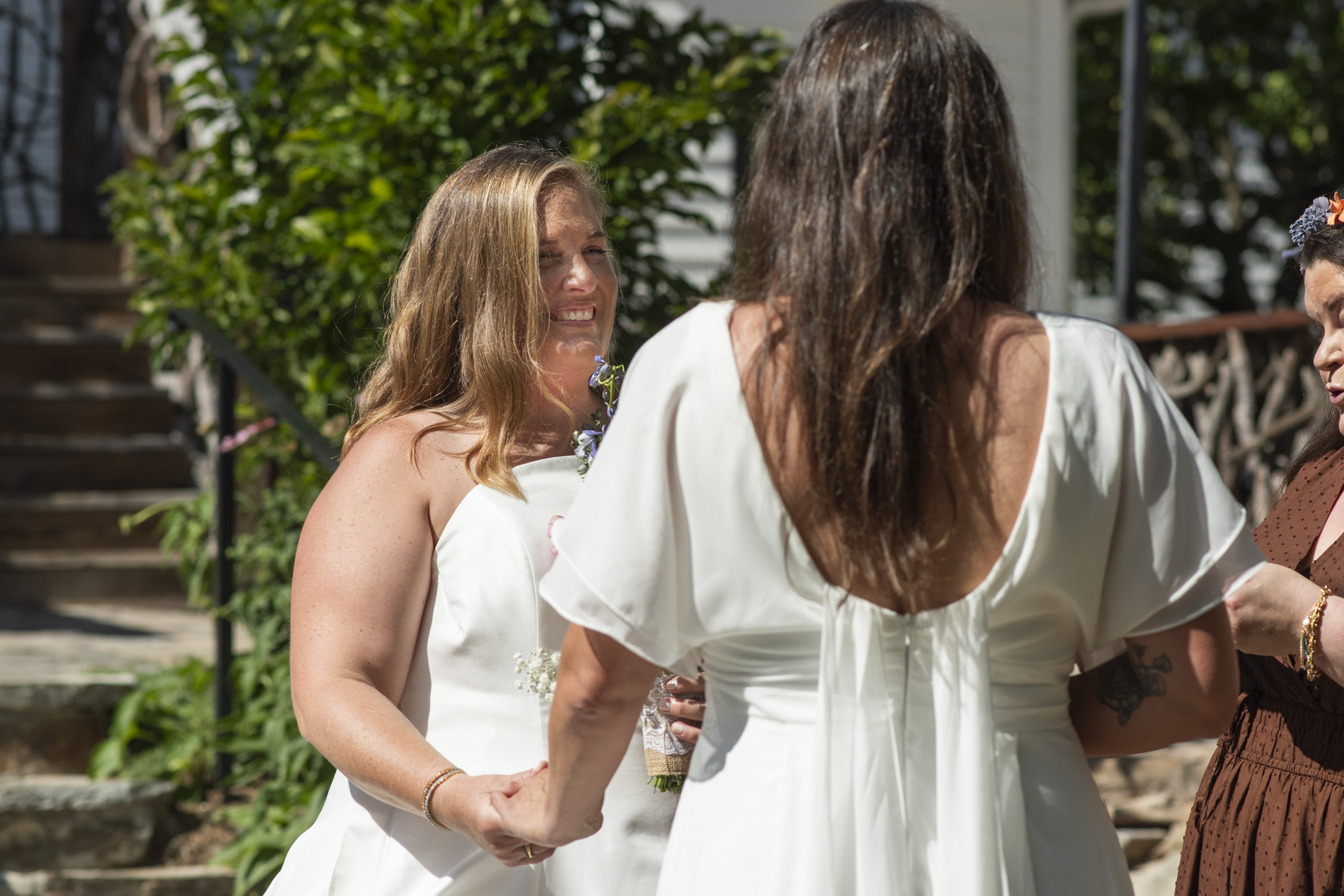 Ceremony at NuWray Hotel wedding LGBTQ