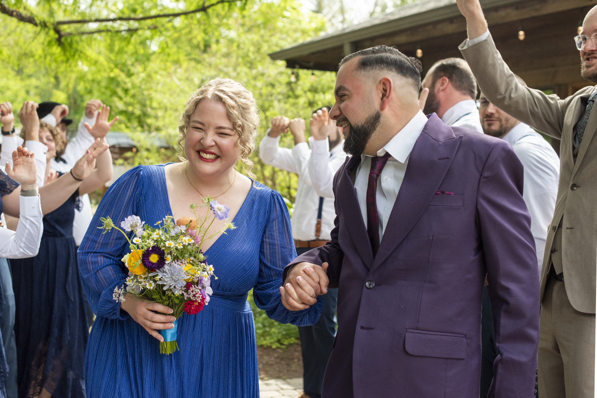 Affordable Wedding Venues Asheville NC Haiku couple laughing