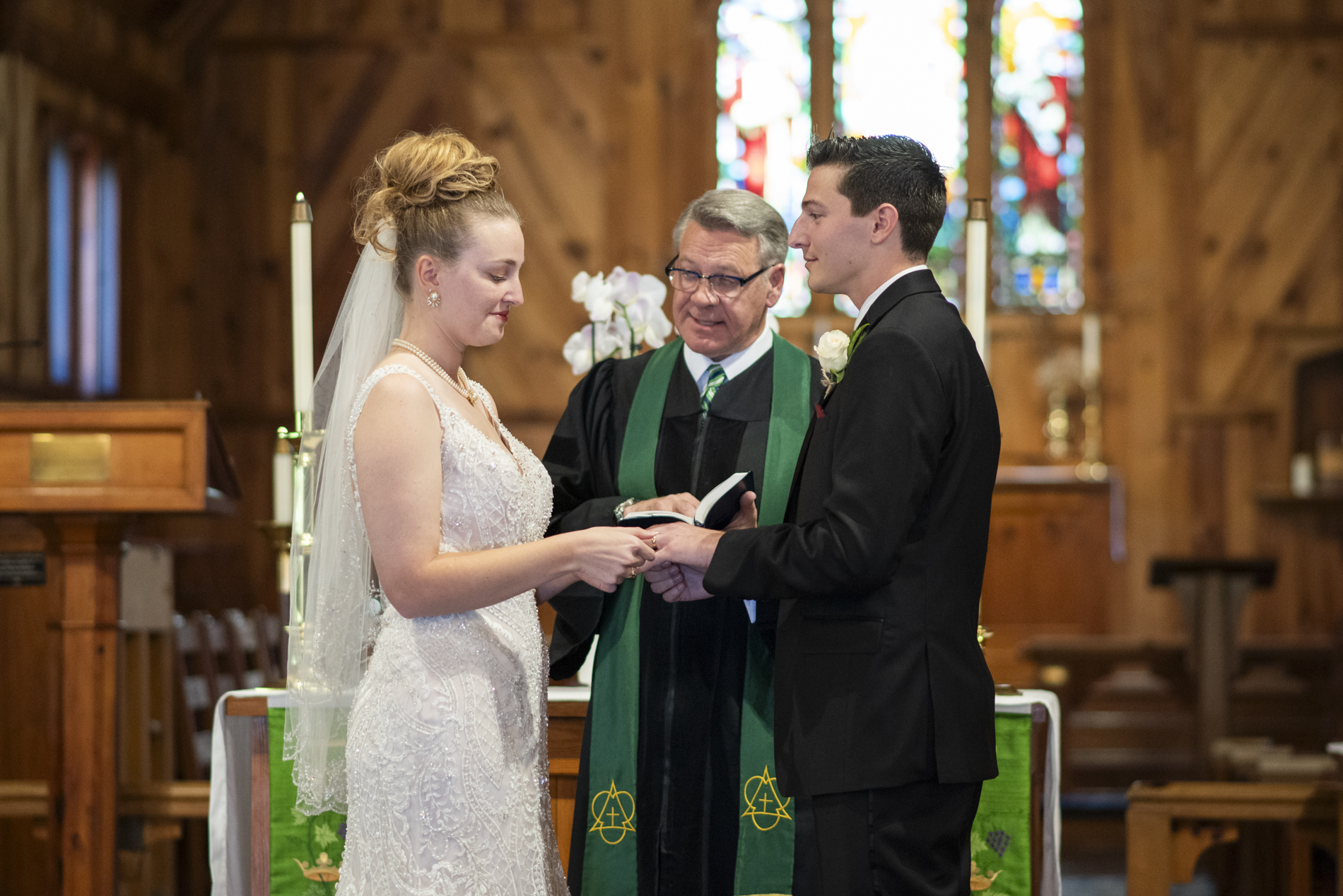 wedding ceremony at kanuga near asheville