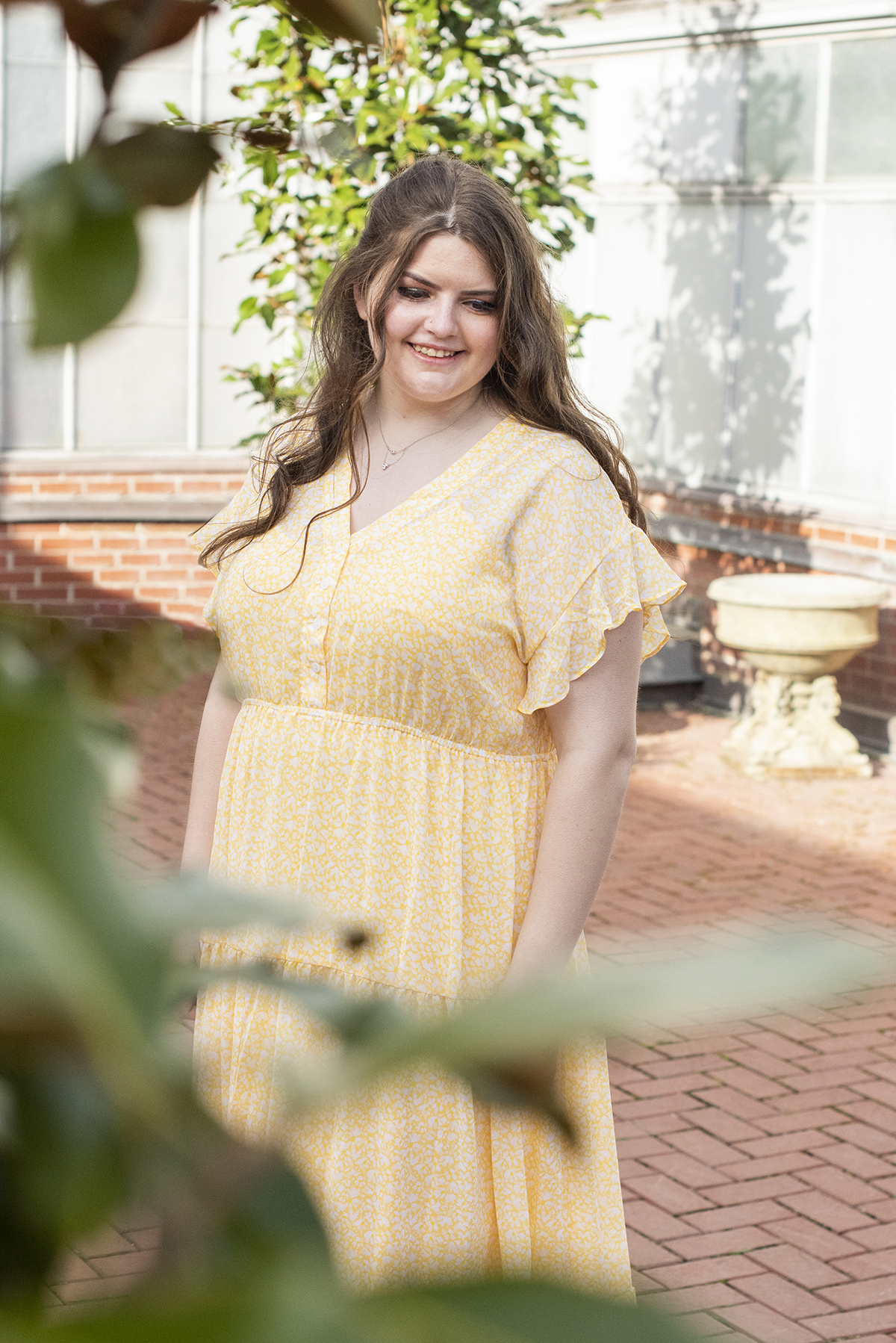 Senior photo at Biltmore Estate